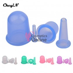 Ventuze de masaj anticelulitic si facial VMA001 4 bucati Albastre